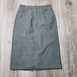 Columbia‎ Womens Skirts 6 Black River Resort Kimber Ridge Corduroy Skirt Green